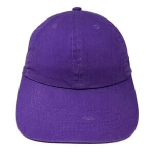 Newhattan Purple Cotton Baseball Cap Adjustable Blank Plain Dad Hat Slideback